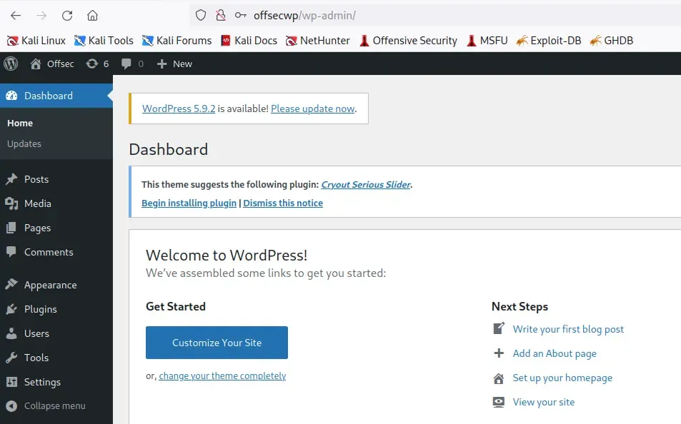 Logging-to-the-WP-admin-console