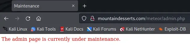Maintenance-of-Admin-Page