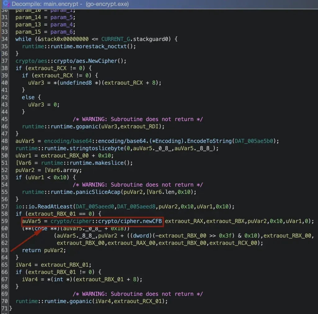 decompile-AES-CFB
