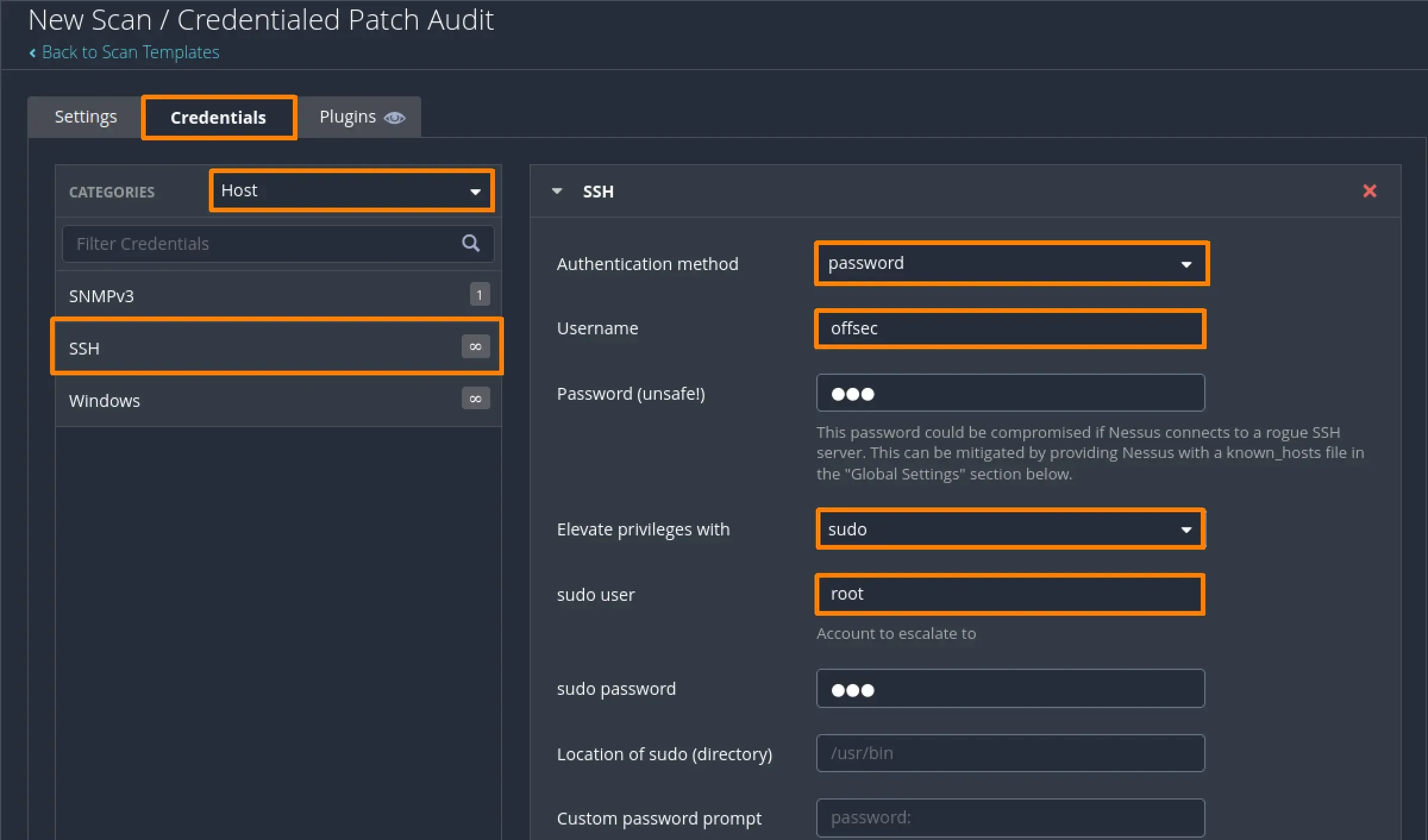 ssh-credentials