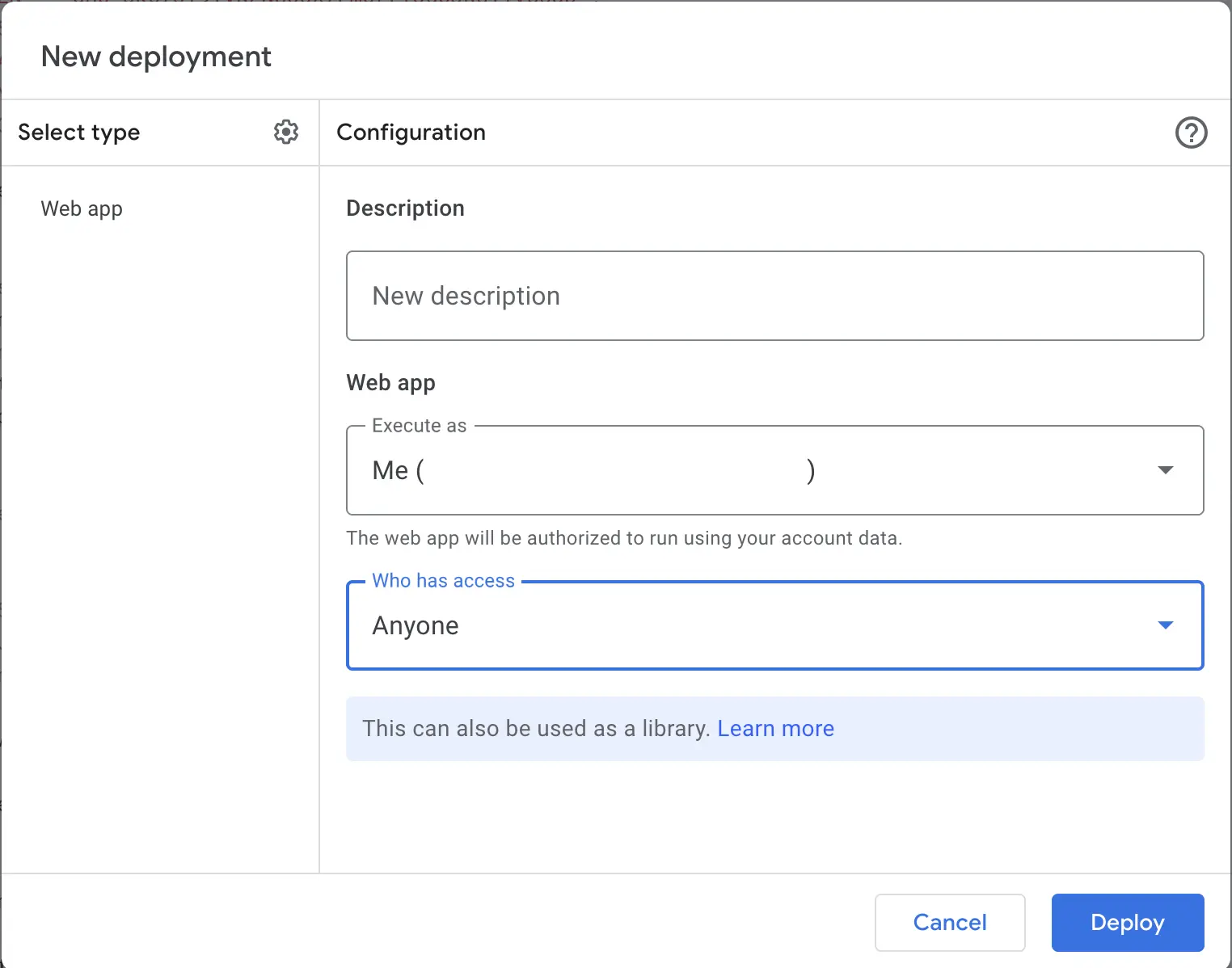 NewDepolymentSetting